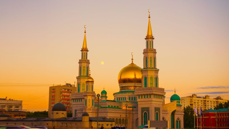 黄金清真寺在日落Gold Mosque during Sunset|ancient,Architecture,Building,cathedral,church,City,Dawn,dome,dusk,islam,landmark,minaret,monument,Moon,moscow,moscow cathedral mosque,mosque,outdoors,panorama,religion,russia,temple,tourism,tower,Travel,伊斯兰教,体系结构,俄罗斯,全景,具有里程碑意义,古代,圆顶,城市,塔,大教堂,宗教,寺,尖塔,建筑,户外,教堂,旅游,旅行,月亮,清真寺,纪念碑,莫斯科,莫斯科大教堂清真寺,黄昏,黎明-海量高质量免版权图片素材-设计师素材-摄影图片-mitapix-美塔图像