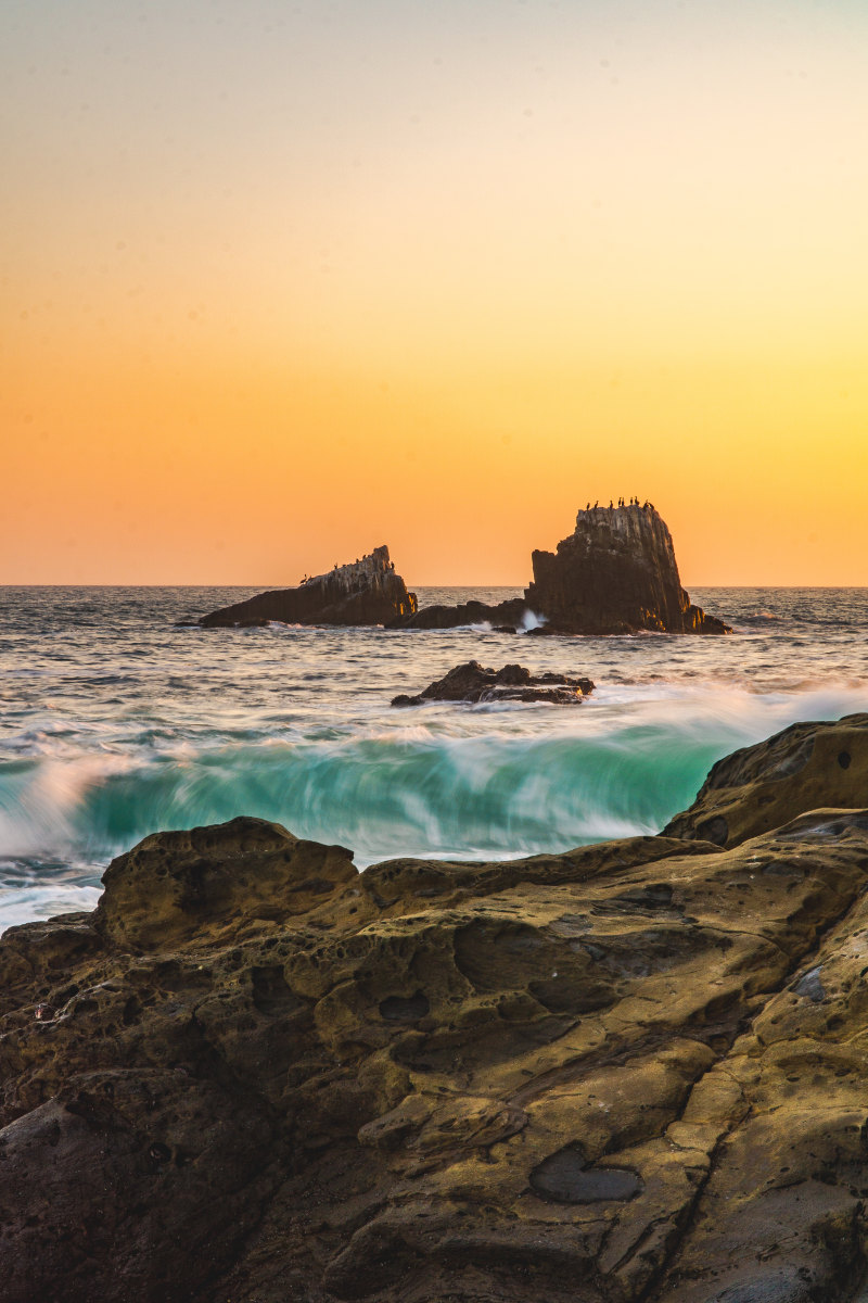 海洋在日落期间Ocean During Sunset|California,Dawn,dusk,laguna beach,nature,Ocean,Ocean view,outdoors,rock,scenic,Sea,seascape,Sky,sunrise,sunset,waves,加利福尼亚,天空,岩石,户外,拉古纳海滩,日出,日落,波浪,海,海景,海洋,自然,风景,黄昏,黎明-海量高质量免版权图片素材-设计师素材-摄影图片-mitapix-美塔图像