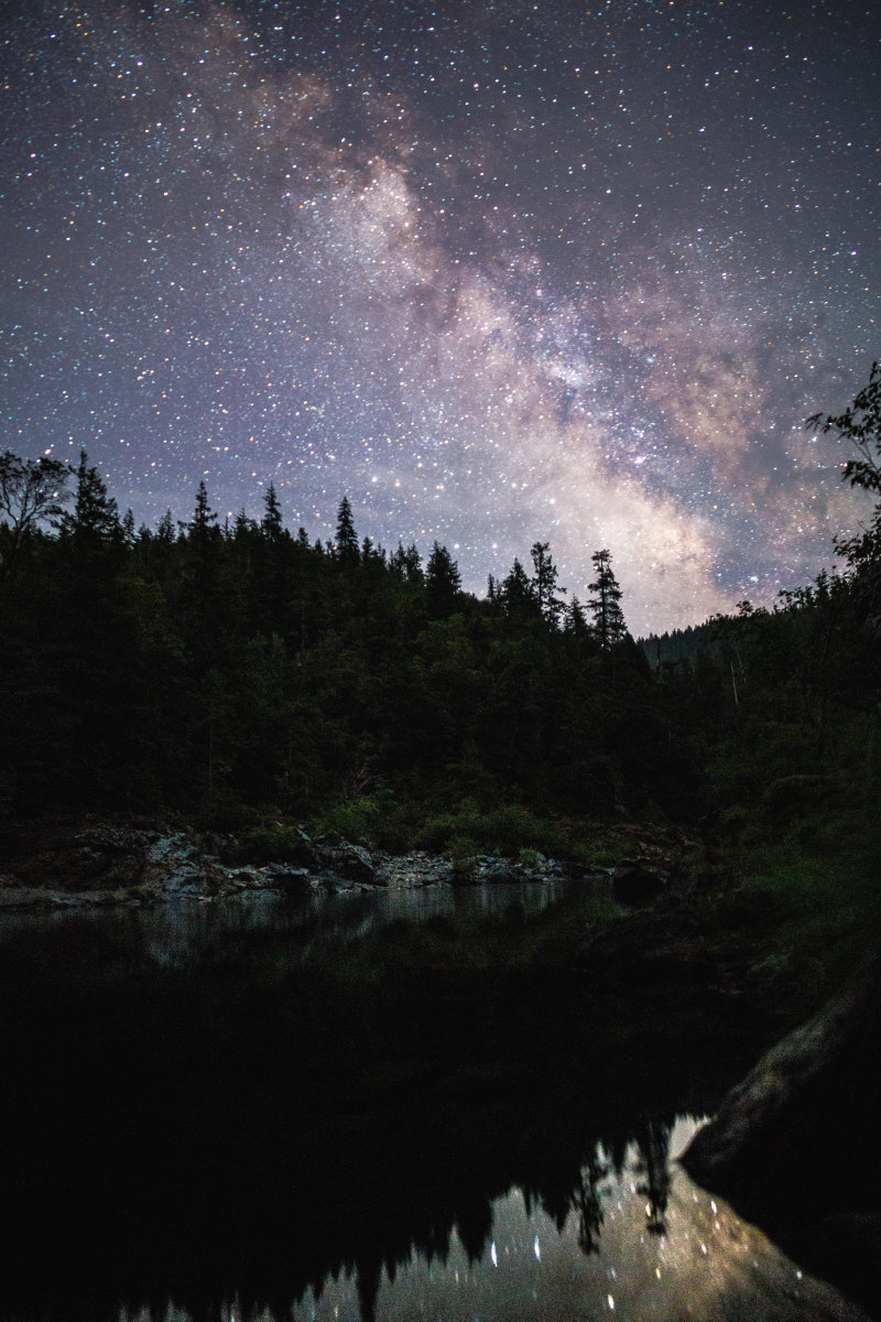 暗湖银河|夜晚,星星,湖泊,自然,银河,黑暗-海量高质量免版权图片素材-设计师素材-摄影图片-mitapix-美塔图像