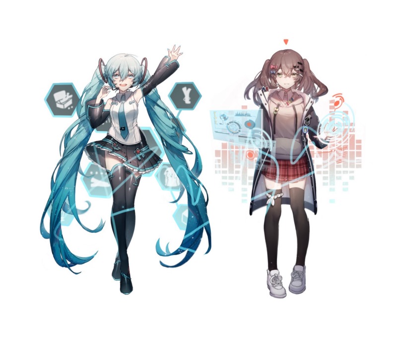 Konya666,蓝色头发,黑发,帽子Miku,Vocaloid,动漫女孩,Twintails,大腿高,壁纸/手机壁纸|Konya666,twintails,Vocaloid,动漫女孩,大腿高,帽子miku,蓝色头发,黑发-海量免费高质量壁纸|墙纸|手机壁纸|电脑壁纸|wallpaper|动漫|卡通|二次元|真人|风景壁纸库-美塔壁纸