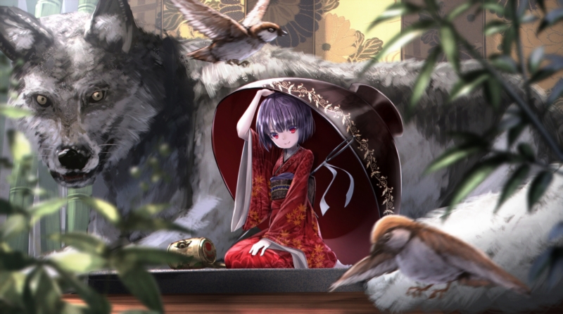 ryosios,红眼睛,紫色的头发,短发,touhou,sukuna,动漫女孩,艺术品,狼,鸟,日本衣服,壁纸/手机壁纸|ryosios,Sukuna,touhou,动漫女孩,日本衣服,狼,短发,紫色的头发,红眼睛,艺术品,鸟-海量免费高质量壁纸|墙纸|手机壁纸|电脑壁纸|wallpaper|动漫|卡通|二次元|真人|风景壁纸库-美塔壁纸