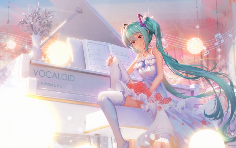 蓝色头发,动漫,动漫女孩,Vocaloid,Hatsune miku,钢琴,仪器,灌木,大腿高,连衣裙,壁纸/手机壁纸|Hatsune Miku,Vocaloid,仪器,动漫,动漫女孩,大腿高,灌木,蓝色头发,连衣裙,钢琴-海量免费高质量壁纸|墙纸|手机壁纸|电脑壁纸|wallpaper|动漫|卡通|二次元|真人|风景壁纸库-美塔壁纸