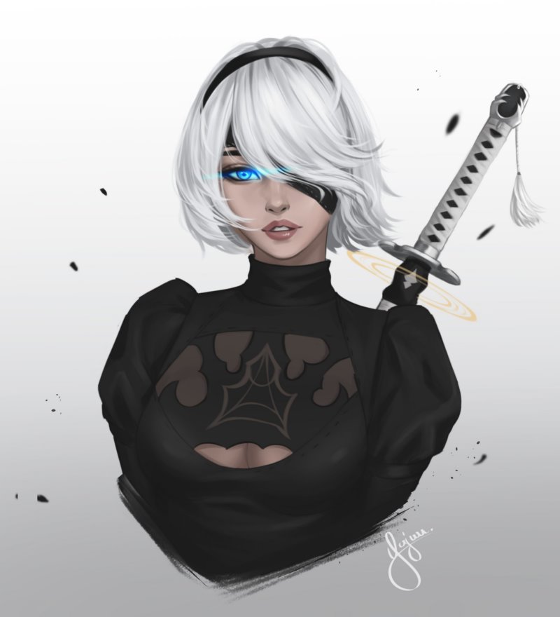 2b（nier：automata）,yajuu,视频游戏角色,女性,白发,蓝眼睛,尼尔：自动机,尼尔,视频游戏女孩,连衣裙,黑色连衣裙,katana,艺术品,粉丝艺术,数字艺术,眼罩,壁纸/手机壁纸|2B（Nier：Automata）,katana,Yajuu,女性,尼尔,尼尔：自动机,数字艺术,白发,眼罩,粉丝艺术,艺术品,蓝眼睛,视频游戏女孩,视频游戏角色,连衣裙,黑色连衣裙-海量免费高质量壁纸|墙纸|手机壁纸|电脑壁纸|wallpaper|动漫|卡通|二次元|真人|风景壁纸库-美塔壁纸