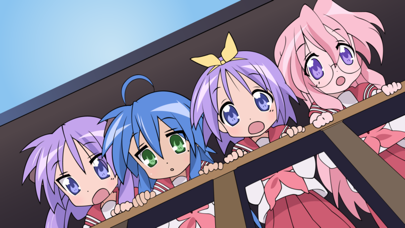 Izumi Konata,Hiiragi Kagami,Takara Miyuki,Hiiragi Tsukasa,Lucky Star,看下面,栏杆,壁纸/手机壁纸|Hiiragi Kagami,Hiiragi Tsukasa,Izumi Konata,Lucky Star,Takara Miyuki,栏杆,看下面-海量免费高质量壁纸|墙纸|手机壁纸|电脑壁纸|wallpaper|动漫|卡通|二次元|真人|风景壁纸库-美塔壁纸